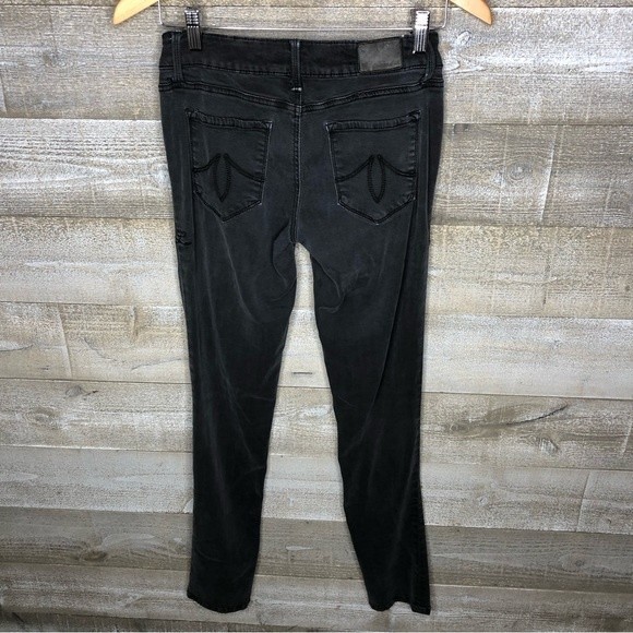 Level 99 skinny straight black skinny jeans distressed - Picture 2 of 4